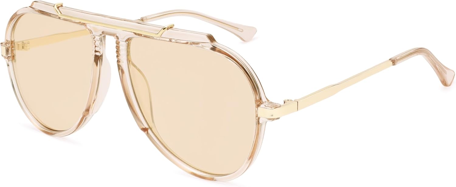 Солнцезащитные очки-авиаторы SOJOS в стиле ретро 70-х и 90-х годов для женщин и мужчин, модные винтажные квадратные солнцезащитные очки SJ2693, Crystal Light Brown Frame Light Brown Lens
Солнцезащитные очки-авиаторы SOJOS в стиле ретро 70-х и 90-х годов для женщин и мужчин, модные винтажные квадратные солнцезащитные очки SJ2693, Crystal Light Brown Frame Light Brown Lens