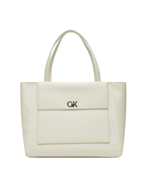 Сумочка Ck Medium Shopper_Tex K60K613178 Calvin Klein, белый 
Сумочка Ck Medium Shopper_Tex K60K613178 Calvin Klein, белый