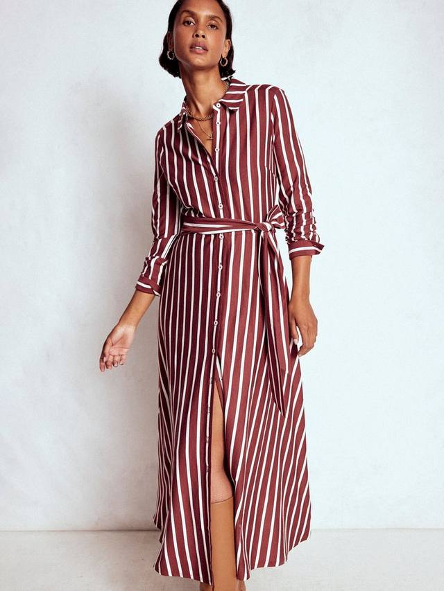 Платье-рубашка Marcia Stripe Jersey Boden, Chestnut/Ivory
Платье-рубашка Marcia Stripe Jersey Boden, Chestnut/Ivory