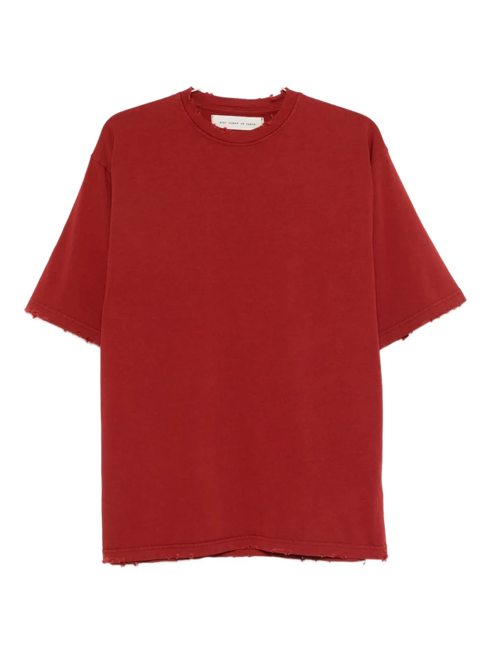 Футболка с необработанным краем Stay Human On Earth, красный
Футболка с необработанным краем Stay Human On Earth, красный
