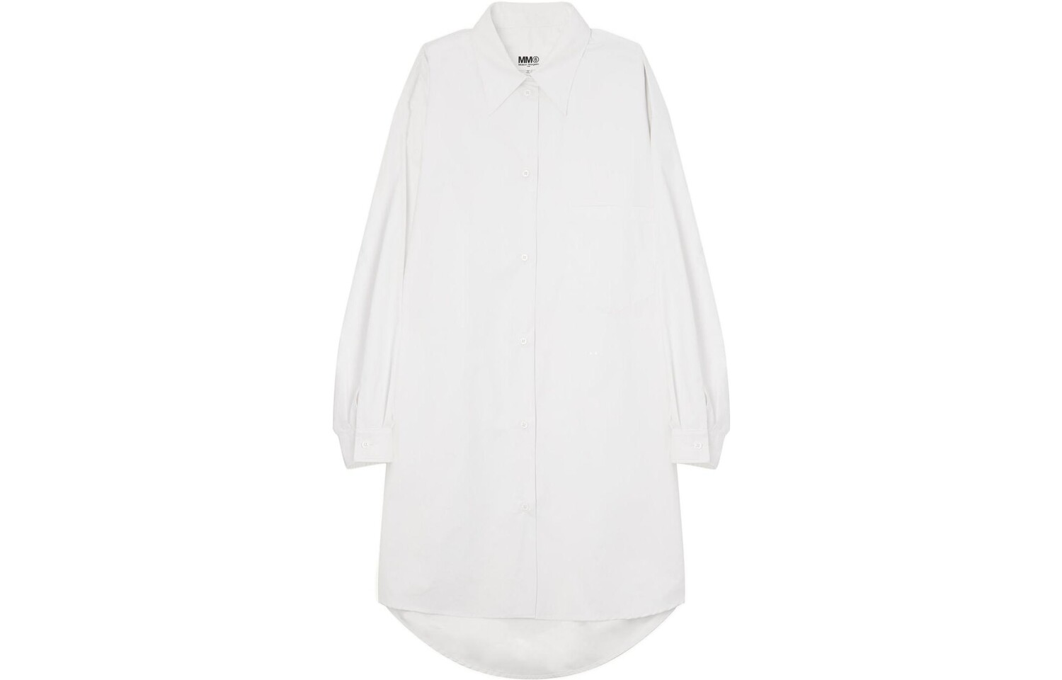 Рубашка женская Mm6 Maison Margiela удлиненная, белый
Рубашка женская Mm6 Maison Margiela удлиненная, белый