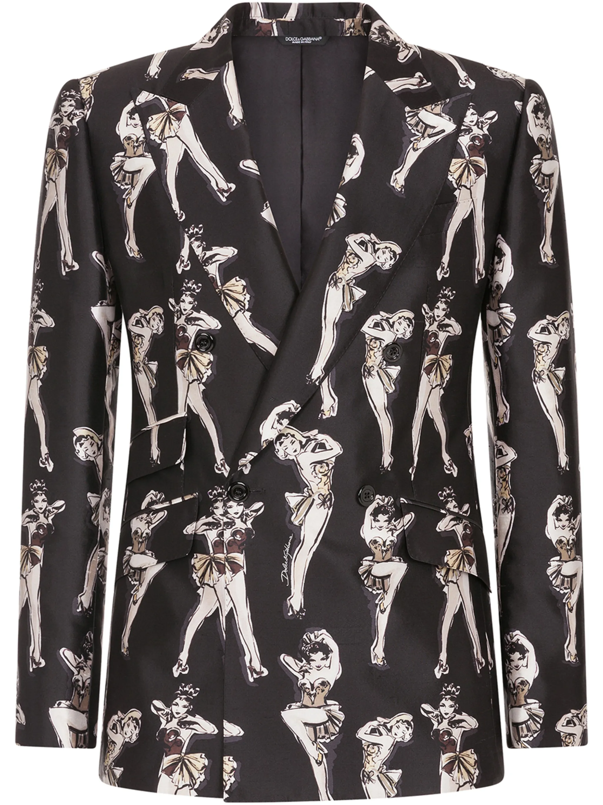 Костюм с двубортным пиджаком Dolce & Gabbana, черный
Костюм с двубортным пиджаком Dolce & Gabbana, черный