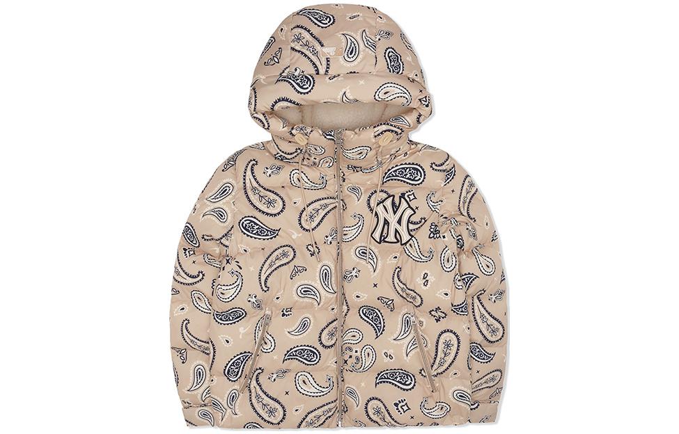 MLB Пуховик зимний унисекс бежево-желтый, Beige Yellow 
MLB Пуховик зимний унисекс бежево-желтый, Beige Yellow