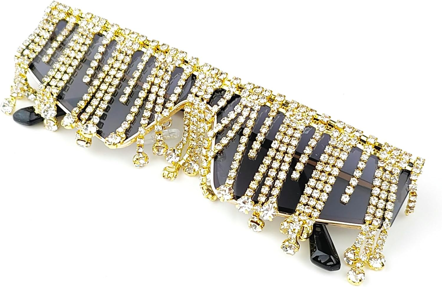 Модные солнцезащитные очки с кисточками и стразами, женские, «кошачий глаз», бриллиантовые солнцезащитные очки для женщин и мужчин, стильные сверкающие очки для вечеринок Melrose, Black
Модные солнцезащитные очки с кисточками и стразами, женские, «кошачий глаз», бриллиантовые солнцезащитные очки для женщин и мужчин, стильные сверкающие очки для вечеринок Melrose, Black