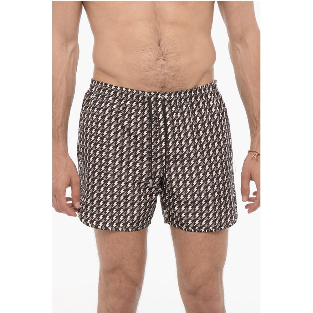 Плавки-шорты с принтом Thunderbolt по всей поверхности Neil Barrett, Multicolor 
Плавки-шорты с принтом Thunderbolt по всей поверхности Neil Barrett, Multicolor