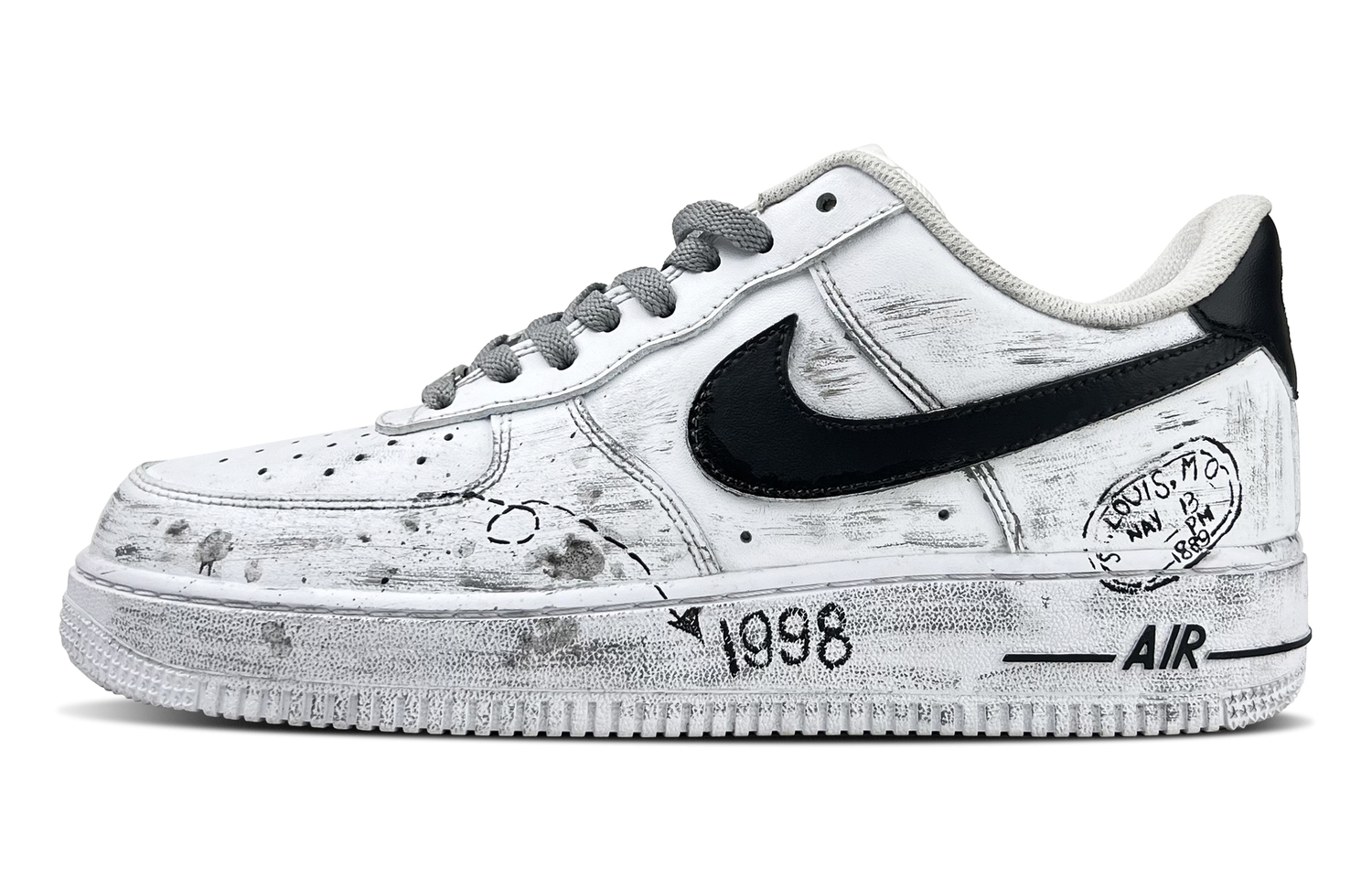 Nike Air Force 1 Imprint устойчивые к истиранию низкие скейтбордские туфли мужские black white
Nike Air Force 1 Imprint устойчивые к истиранию низкие скейтбордские туфли мужские black white