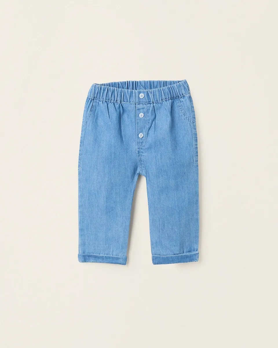 Детские штаны 100% хлопок, с эластичной талией Zippy, небесно-голубой
Детские штаны 100% хлопок, с эластичной талией Zippy, небесно-голубой