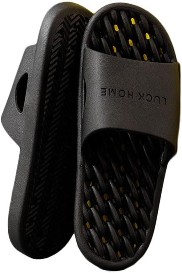 Женские и мужские шлепанцы JadeRich с душа, нескользящие, быстросохнущие, для ванной, бассейна, пляжа и спа с отверстиями для стока, черный
Женские и мужские шлепанцы JadeRich с душа, нескользящие, быстросохнущие, для ванной, бассейна, пляжа и спа с отверстиями для стока, черный