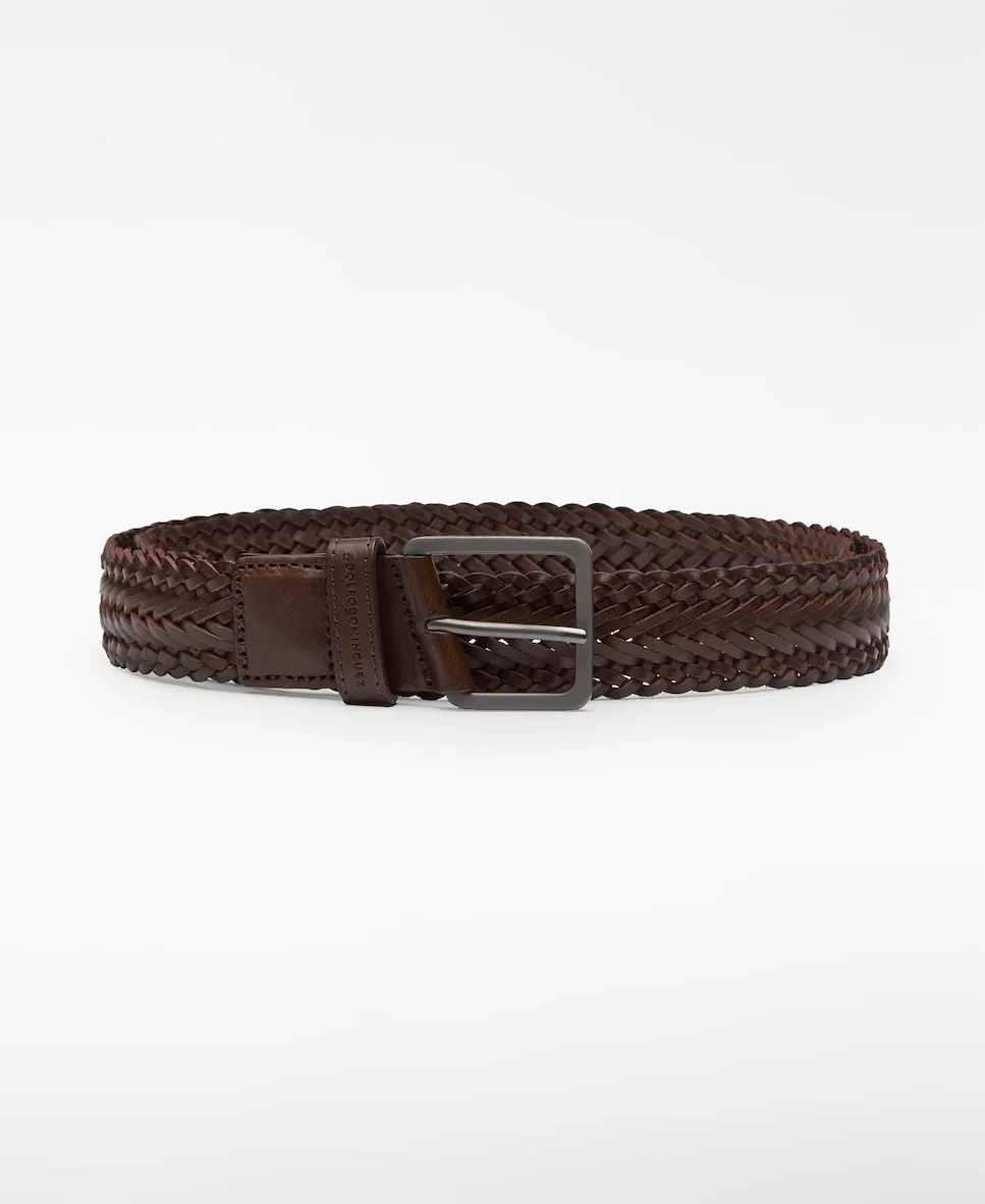 Мужской кожаный плетеный ремень Adolfo Dominguez, коричневый
Мужской кожаный плетеный ремень Adolfo Dominguez, коричневый