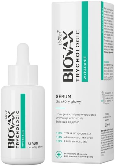 Сыворотка от выпадения волос для кожи головы, 50 мл Biovax Trychologic
Сыворотка от выпадения волос для кожи головы, 50 мл Biovax Trychologic