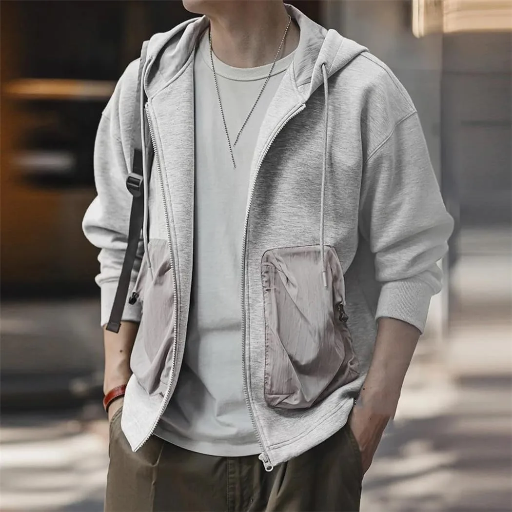 Мужская толстовка YTR6TW с капюшоном, карманами и молнией
Мужская толстовка YTR6TW с капюшоном, карманами и молнией