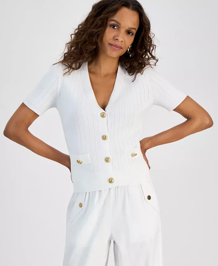 Пет кардиган с коротким рукавом I.N.C. International Concepts, белый
Пет кардиган с коротким рукавом I.N.C. International Concepts, белый