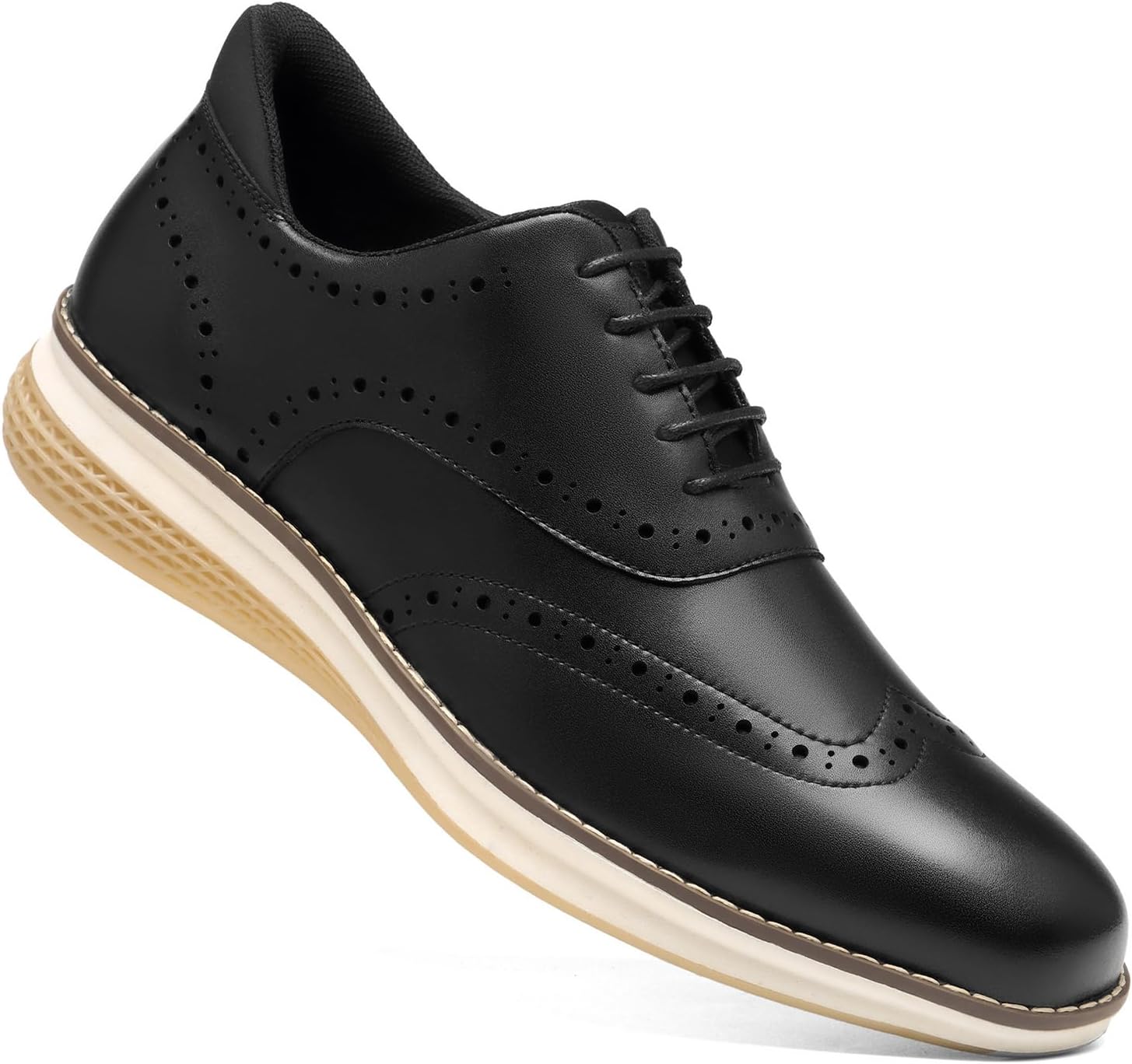 Мужские кроссовки HEEZ, повседневная деловая обувь для мужчин, комфортные оксфорды с крыльями для офиса, работы, свадьбы, путешествий и ежедневного ношения, черный
Мужские кроссовки HEEZ, повседневная деловая обувь для мужчин, комфортные оксфорды с крыльями для офиса, работы, свадьбы, путешествий и ежедневного ношения, черный