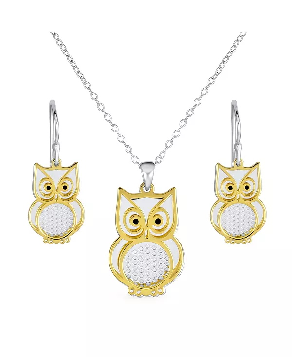 Двухцветное ожерелье с подвеской в виде совы, птицы, животного, мудрого выпускника, серьги-подвески, комплект украшений из желтого 14-каратного золота, стерлингового серебра 925 пробы Bling Jewelry, gold-tone
Двухцветное ожерелье с подвеской в виде совы, птицы, животного, мудрого выпускника, серьги-подвески, комплект украшений из желтого 14-каратного золота, стерлингового серебра 925 пробы Bling Jewelry, gold-tone