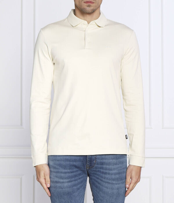 Поло мужское Boss хлопковое с длинным рукавом, бежевый
Поло мужское Boss хлопковое с длинным рукавом, бежевый