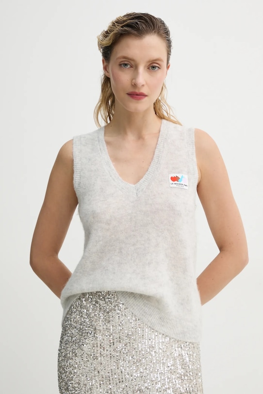 Свитер American Vintage, серый 
Свитер American Vintage, серый