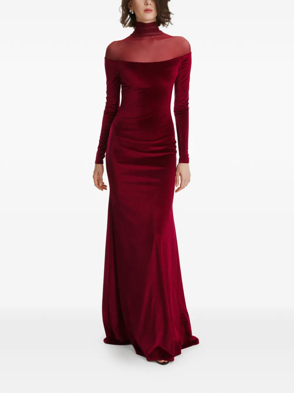 Макси-платье с водолазкой из сетки 2310 Studio, красный
Макси-платье с водолазкой из сетки 2310 Studio, красный