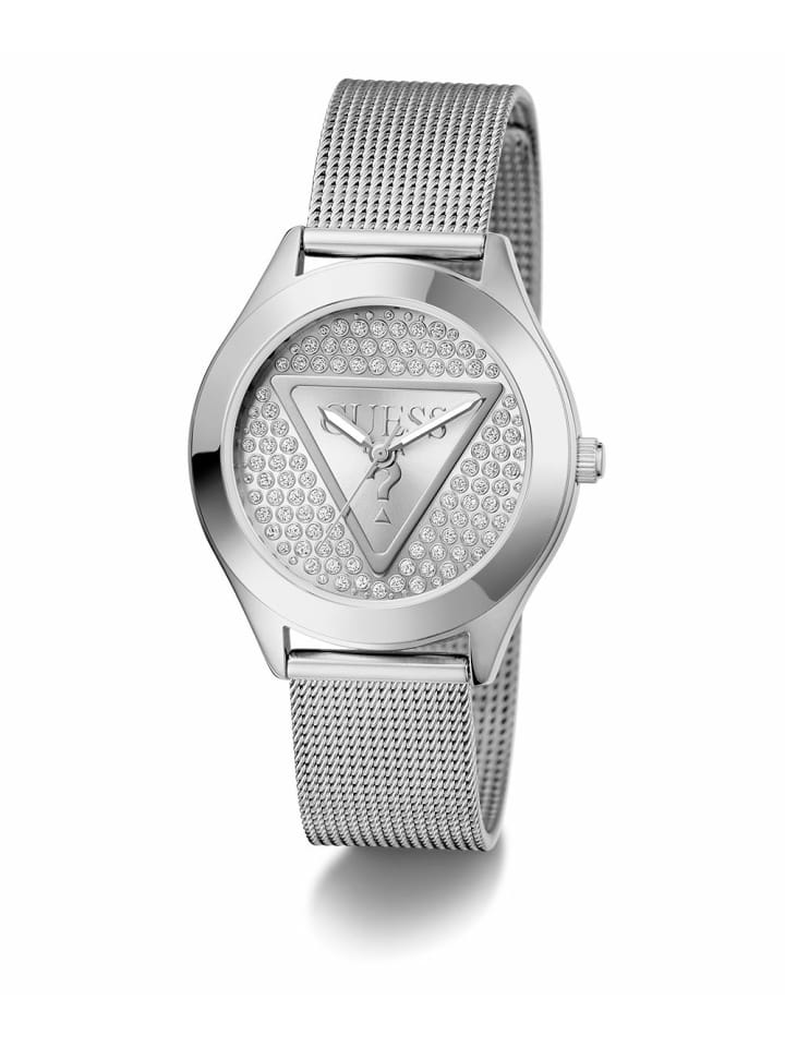Guess Аналоговые женские часы серебристого цвета
Guess Аналоговые женские часы серебристого цвета