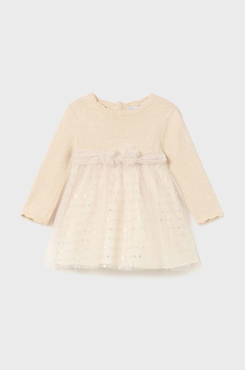 Платье Mayoral для новорожденных, бежевый
Платье Mayoral для новорожденных, бежевый