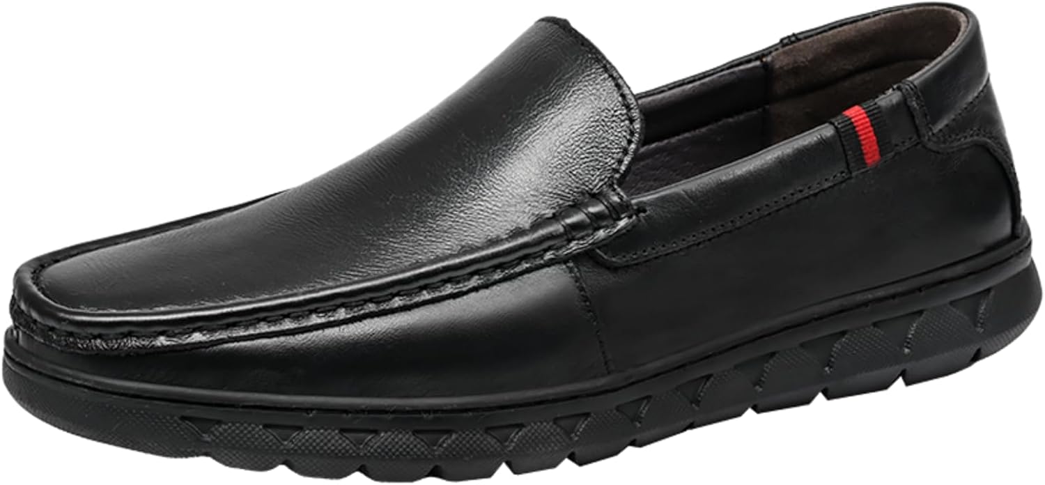 Мужские премиальные кожаные лоферы без шнурков, удобная повседневная обувь с стильными акцентами, легкие и дышащие для ежедневного ношения Khwfjas, черный
Мужские премиальные кожаные лоферы без шнурков, удобная повседневная обувь с стильными акцентами, легкие и дышащие для ежедневного ношения Khwfjas, черный