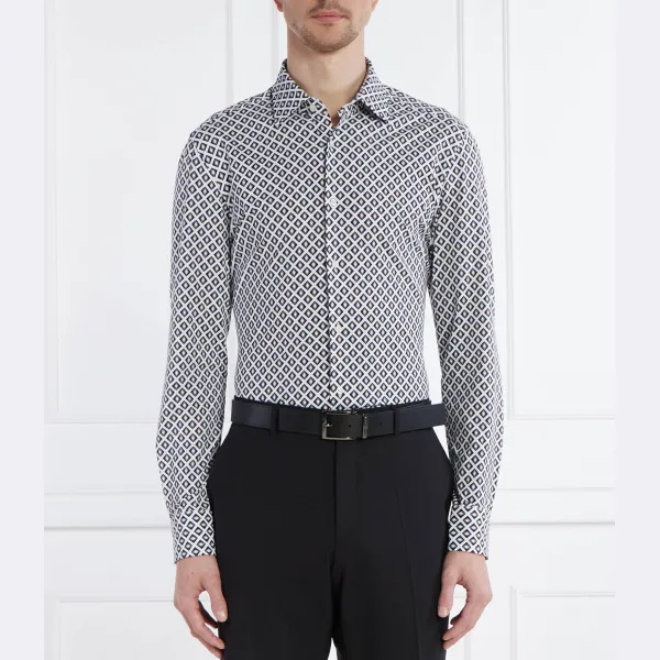 Рубашка узкого кроя с узором P-hank Boss, мультиколор
Рубашка узкого кроя с узором P-hank Boss, мультиколор