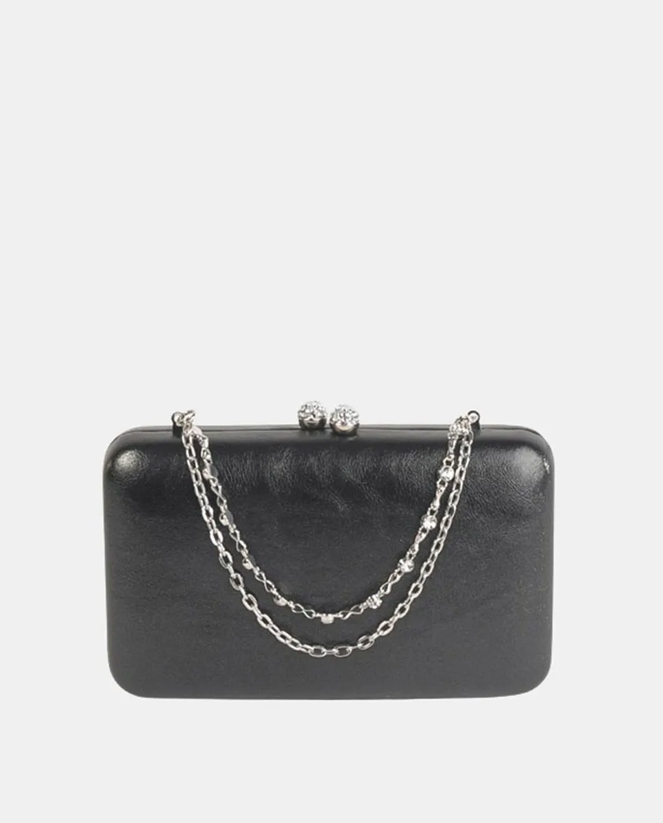 Клатч из искусственной кожи с цепочкой Volum, черный
Клатч из искусственной кожи с цепочкой Volum, черный