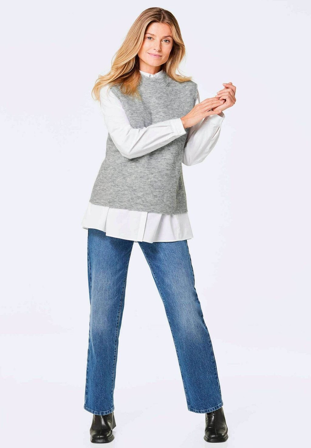 Джемпер GOLDNER, серый 
Джемпер GOLDNER, серый