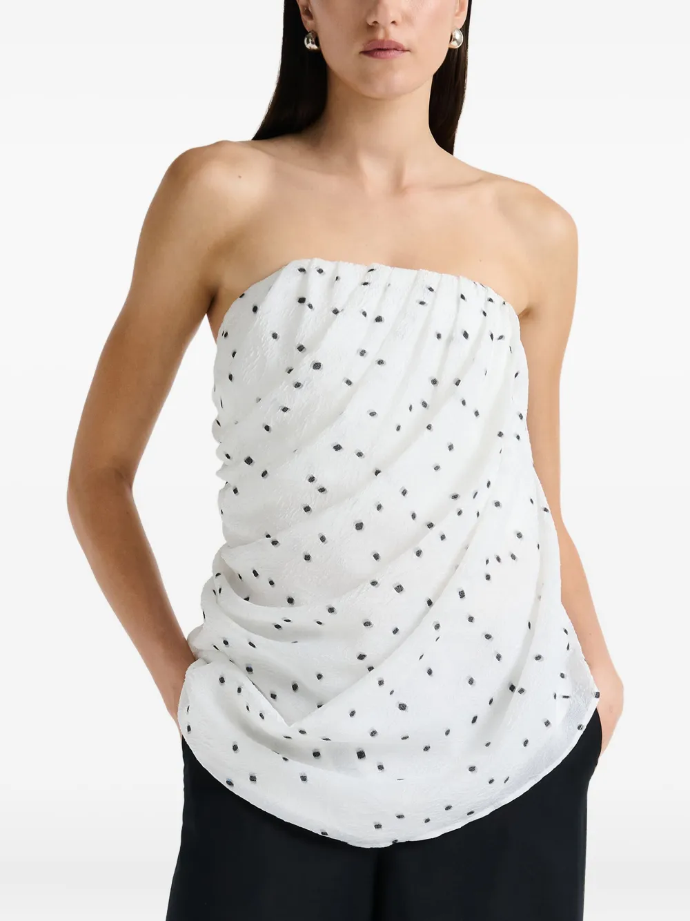 Топ в горох Anna Quan, белый
Топ в горох Anna Quan, белый