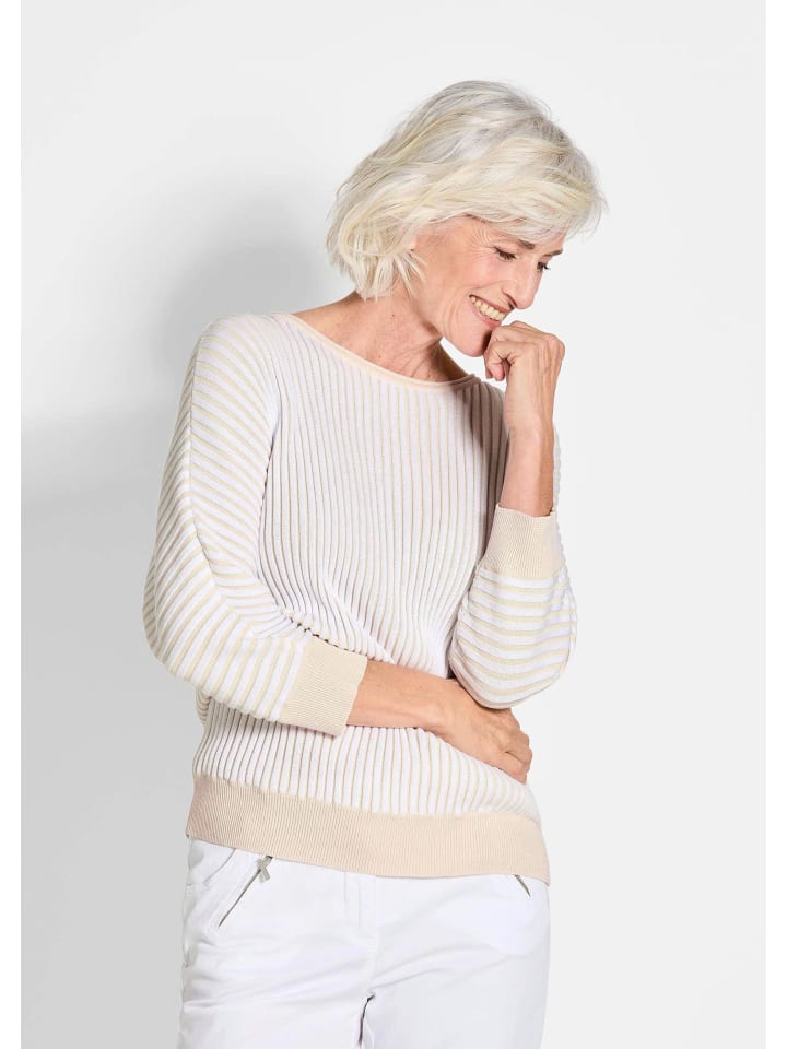Пуловер GOLDNER, цвет beige/weiß/gestreift
Пуловер GOLDNER, цвет beige/weiß/gestreift