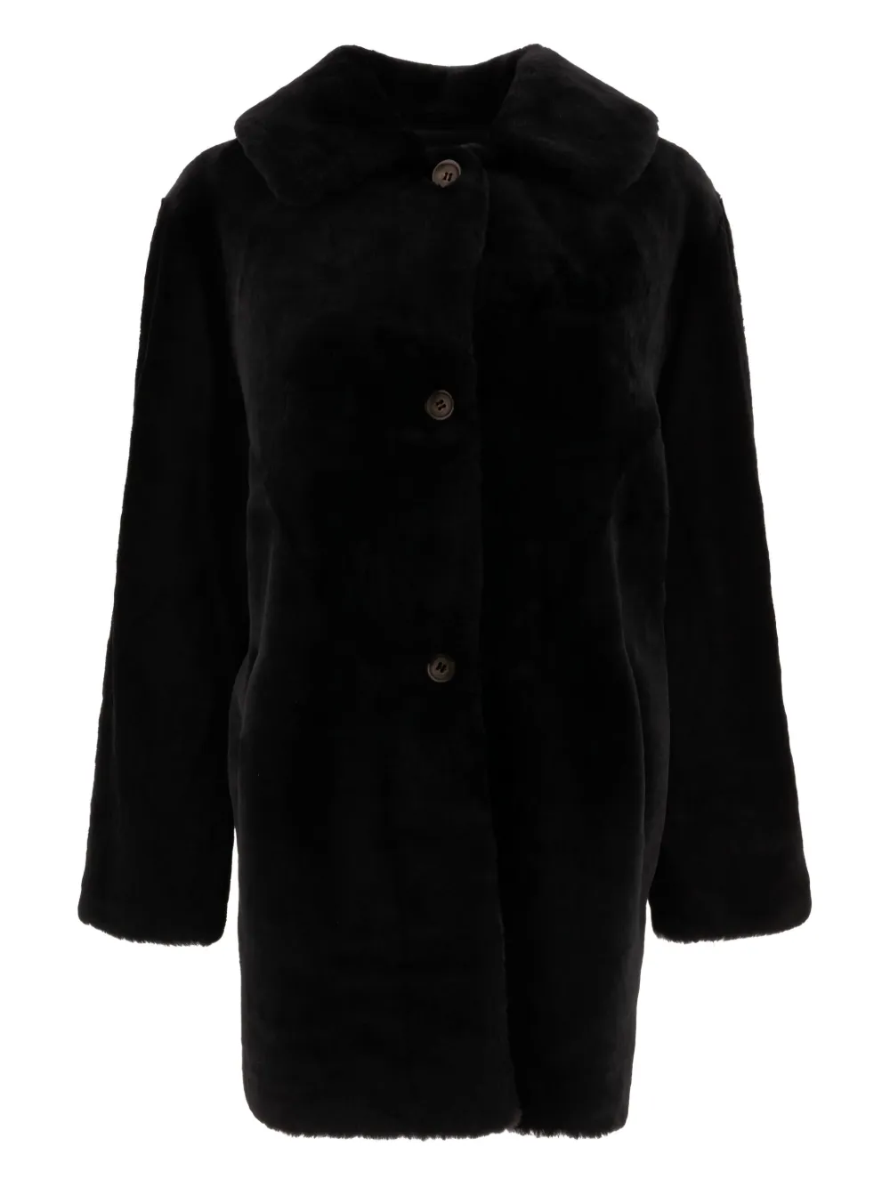 Пальто на пуговицах B&W, черный
Пальто на пуговицах B&W, черный