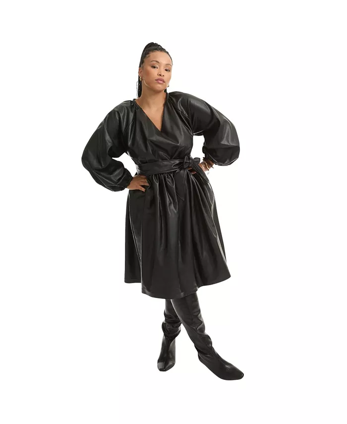 Женское платье June + Vie из искусственной кожи, черный
Женское платье June + Vie из искусственной кожи, черный