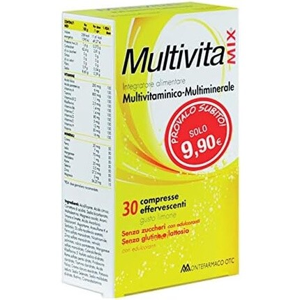 Montefarmaco Multivitamix 30 шипучих таблеток Montefarmaco Otc Spa 
Montefarmaco Multivitamix 30 шипучих таблеток Montefarmaco Otc Spa