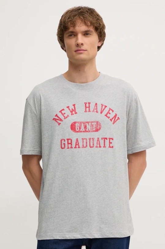 Хлопковая футболка Gant, серый
Хлопковая футболка Gant, серый