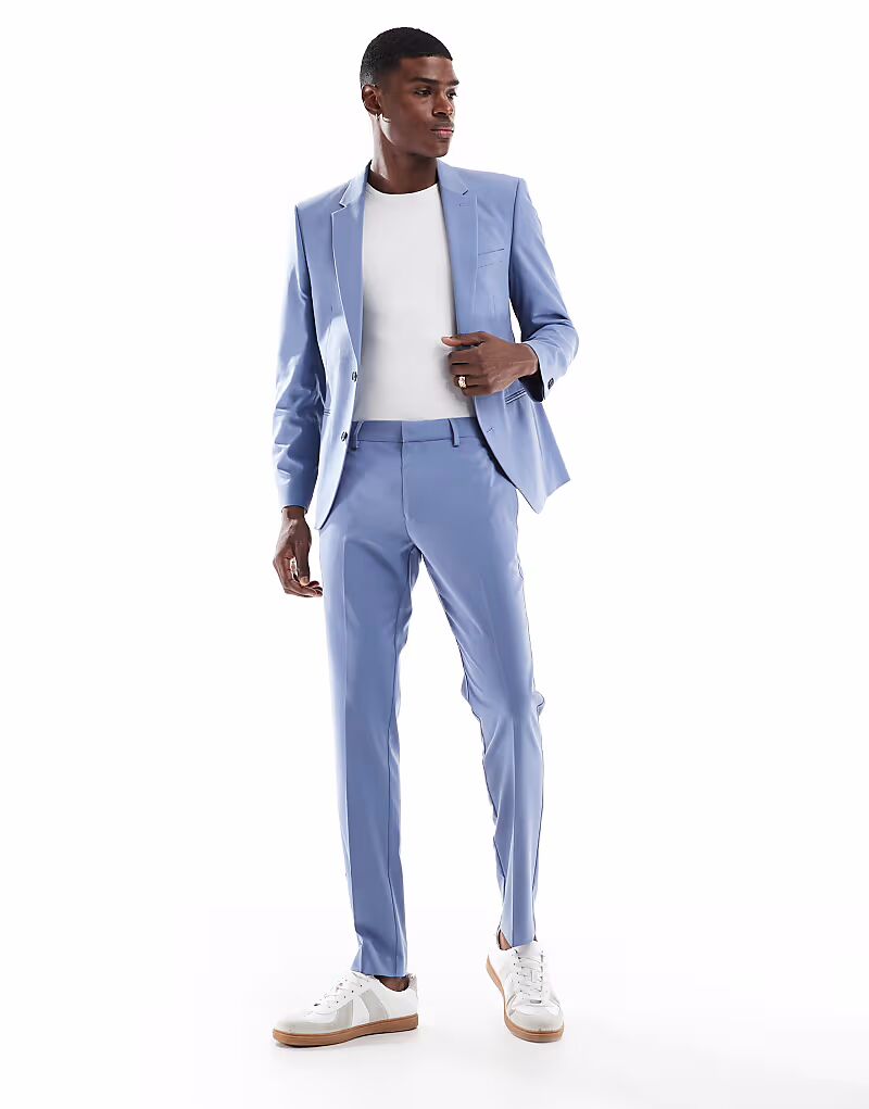 Узкие брюки ASOS DESIGN синего цвета
Узкие брюки ASOS DESIGN синего цвета