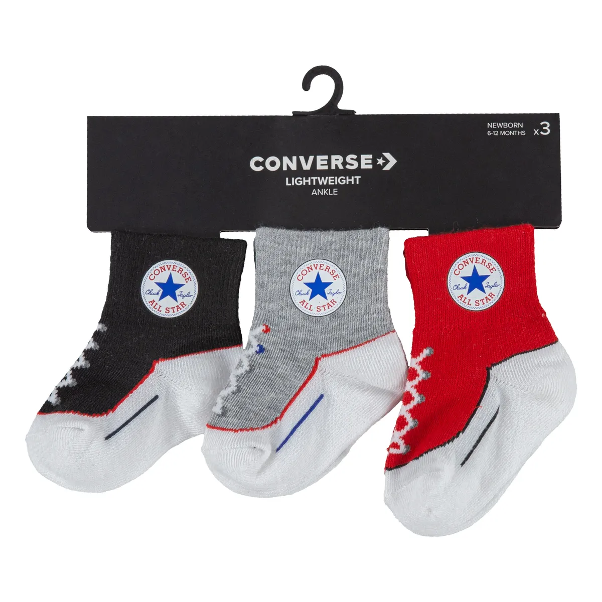 Спортивные носки Converse "CHUCK INFANT TODDLER QUARTER 3PK" (3 пары), черный
Спортивные носки Converse "CHUCK INFANT TODDLER QUARTER 3PK" (3 пары), черный