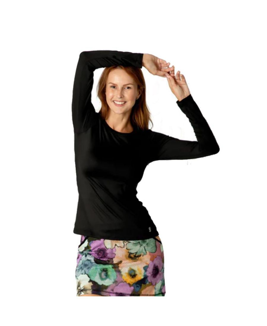 Женская теннисная рубашка с длинным рукавом UV Colors Sofibella, Black
Женская теннисная рубашка с длинным рукавом UV Colors Sofibella, Black