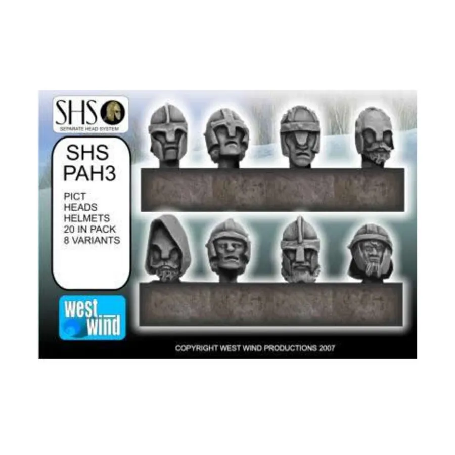 Пиктские головы в шлемах, Arthurians - Separate Heads System (28mm)
Пиктские головы в шлемах, Arthurians - Separate Heads System (28mm)