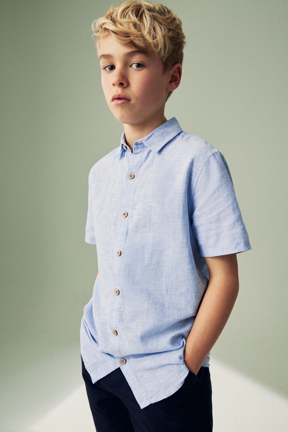 Рубашка из смесового льна (от 3 месяцев до 16 лет) Next, синий
Рубашка из смесового льна (от 3 месяцев до 16 лет) Next, синий