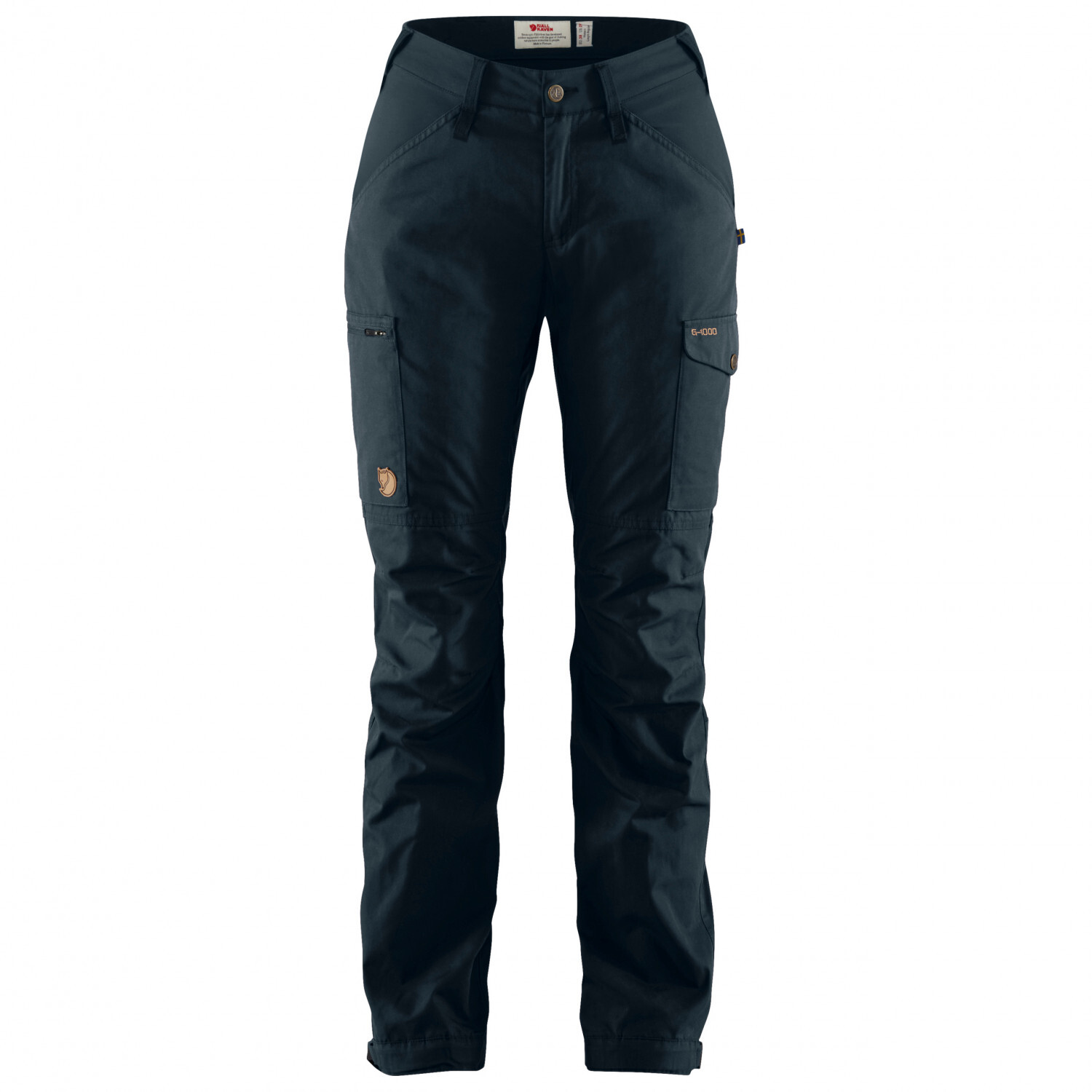 Трекинговые брюки Fjällräven Women's Kaipak Trousers Curved, темно синий 
Трекинговые брюки Fjällräven Women's Kaipak Trousers Curved, темно синий