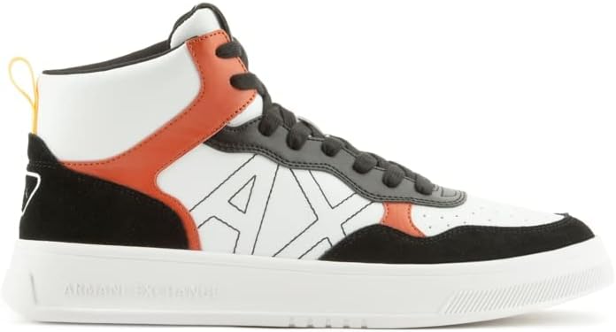 Мужские кроссовки Armani Exchange Seattle Hi-top с логотипом, черный/оранжевый
Мужские кроссовки Armani Exchange Seattle Hi-top с логотипом, черный/оранжевый