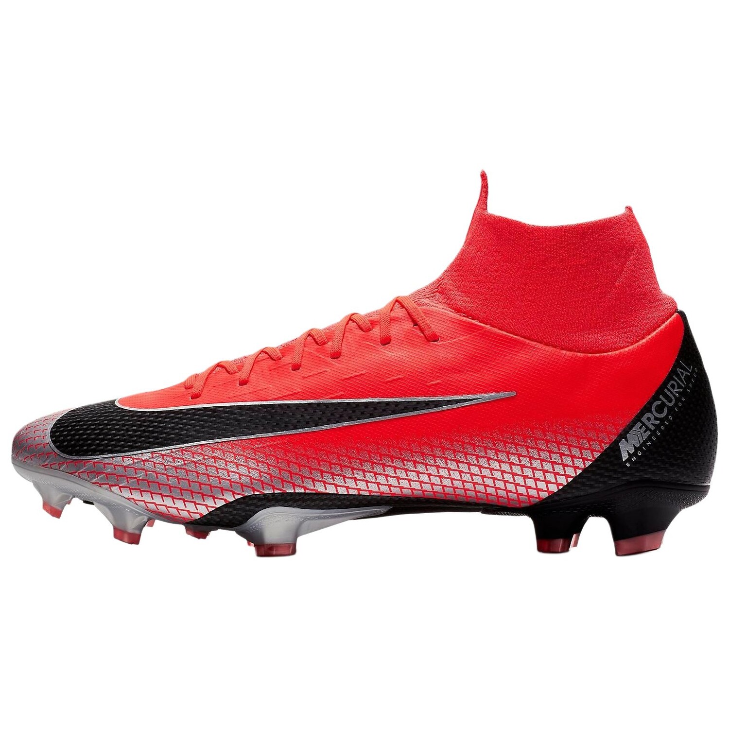Футбольные бутсы Mercurial Superfly 6 Pro CR7 FG Bright Crimson Nike, красный/черный/серебряный
Футбольные бутсы Mercurial Superfly 6 Pro CR7 FG Bright Crimson Nike, красный/черный/серебряный