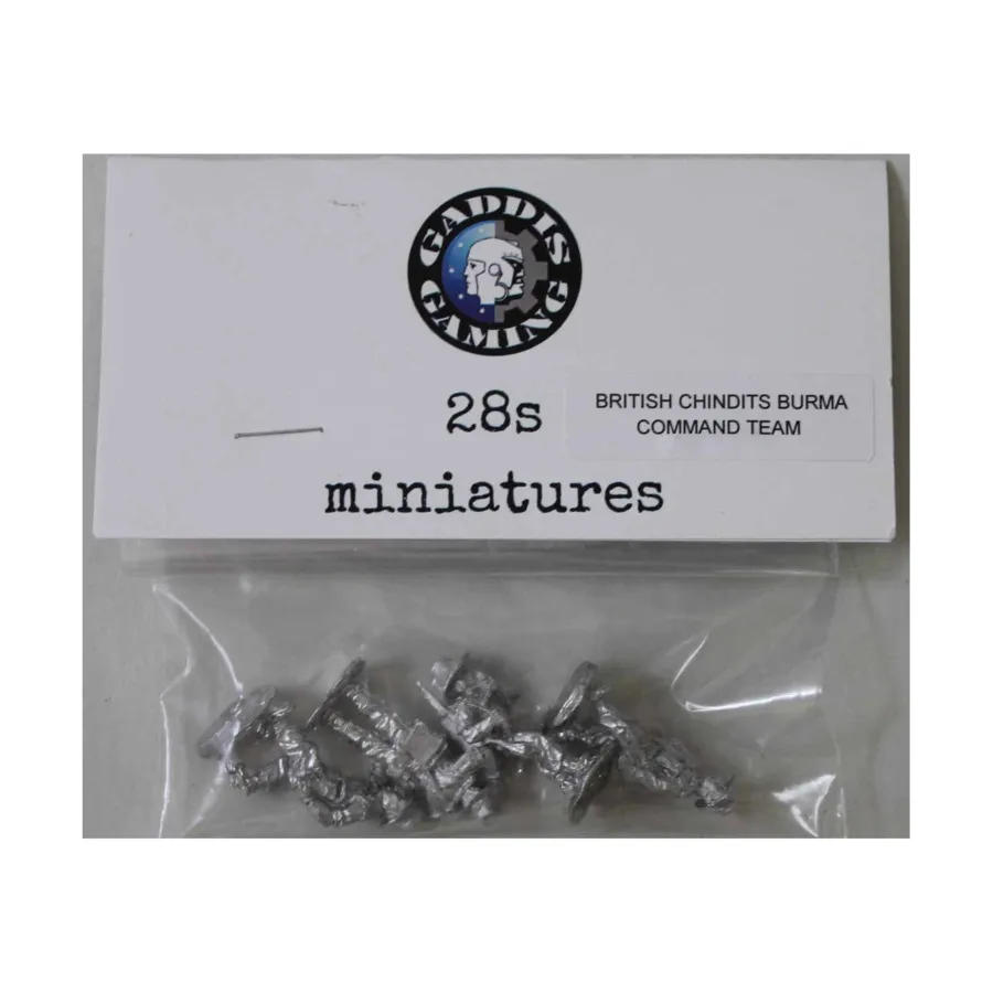 Командная группа CBR из 4 человек, WWII Miniatures - British - Chindits Burma - Infantry (28mm)
Командная группа CBR из 4 человек, WWII Miniatures - British - Chindits Burma - Infantry (28mm)