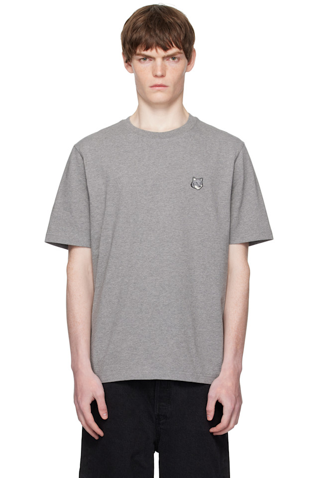 Футболка с комфортной посадкой и нашивкой в виде головы лисы Bold fox Maison Kitsuné, серый
Футболка с комфортной посадкой и нашивкой в виде головы лисы Bold fox Maison Kitsuné, серый