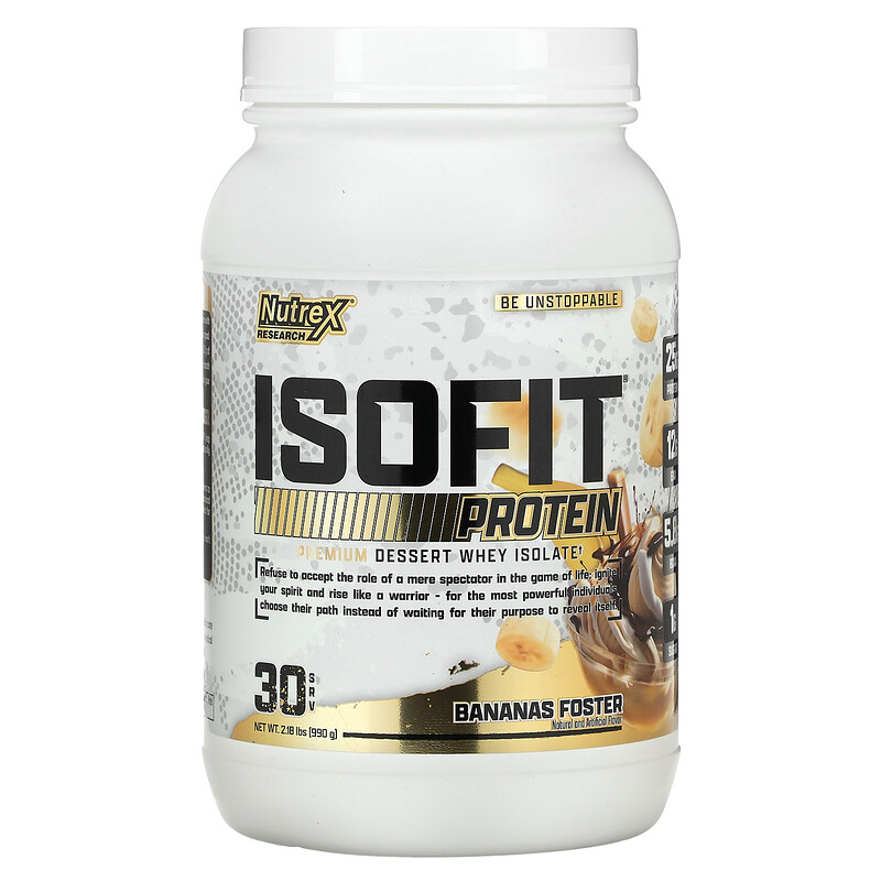 Nutrex Research, IsoFit Protein, протеин, со вкусом банана, 990 г (2,18 фунта)
Nutrex Research, IsoFit Protein, протеин, со вкусом банана, 990 г (2,18 фунта)