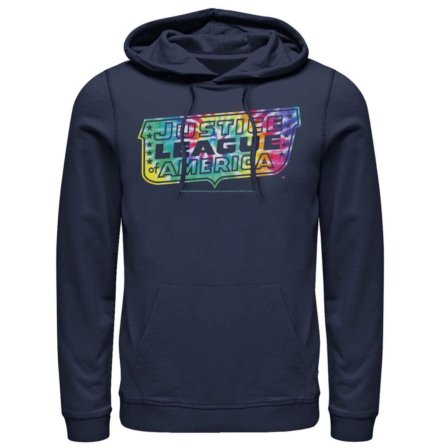 Мужская толстовка с логотипом «Лига справедливости тай-дай» DC Comics, синий
Мужская толстовка с логотипом «Лига справедливости тай-дай» DC Comics, синий