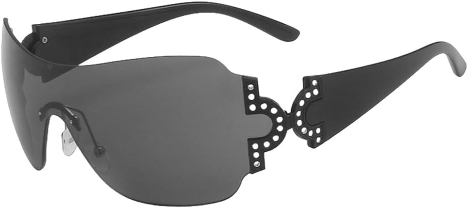 Женские солнцезащитные очки LVTFCO с большими зеркальными линзами, роскошные панк-очки, цельные солнцезащитные очки, модные солнцезащитные очки без оправы, Black Black
Женские солнцезащитные очки LVTFCO с большими зеркальными линзами, роскошные панк-очки, цельные солнцезащитные очки, модные солнцезащитные очки без оправы, Black Black