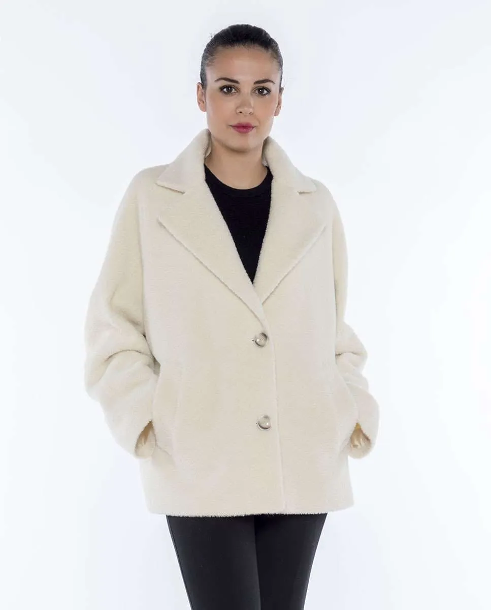 Женское пальто с большим воротником и тканью из альпаки Fsh, бежевый
Женское пальто с большим воротником и тканью из альпаки Fsh, бежевый