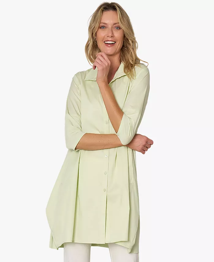 Женская блуза с 3/4 рукавом на пуговицах из хлопкового поплина Tiburon Tunic Icon Stella Carakasi, зеленый
Женская блуза с 3/4 рукавом на пуговицах из хлопкового поплина Tiburon Tunic Icon Stella Carakasi, зеленый