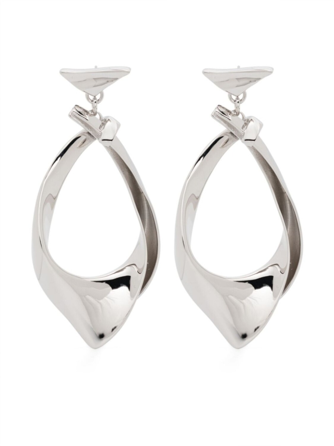 Серьги-платки Eddie Borgo, серебряный 
Серьги-платки Eddie Borgo, серебряный