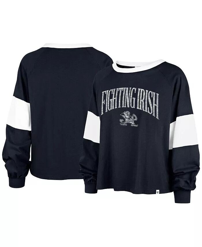 Женская темно-синяя футболка с длинными рукавами Notre Dame Fighting Irish Upside Rhea Raglan '47 Brand
Женская темно-синяя футболка с длинными рукавами Notre Dame Fighting Irish Upside Rhea Raglan '47 Brand